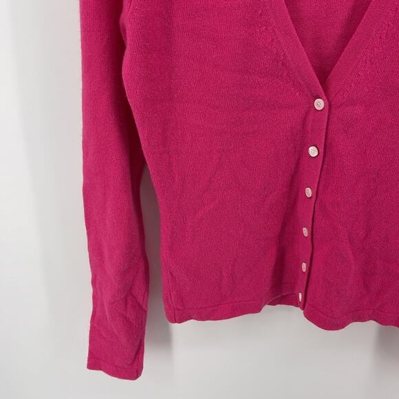 Michael Kors cashmere blend V neck button up cardigan knit sweater sz S - Picture 3 of 6